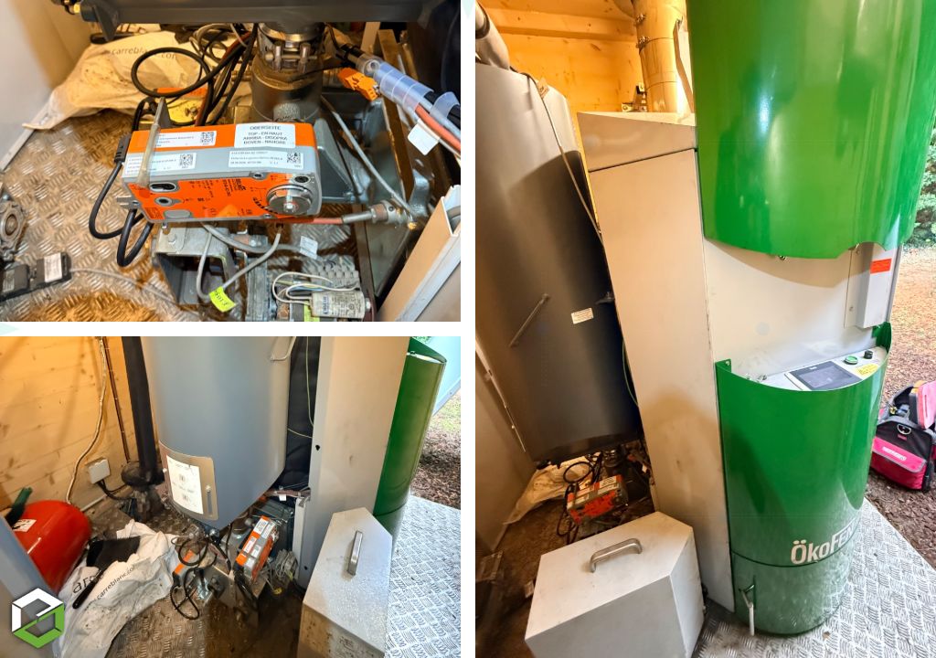 Dépannage moteur Belimo sur une chaudière Okofen Pellematic