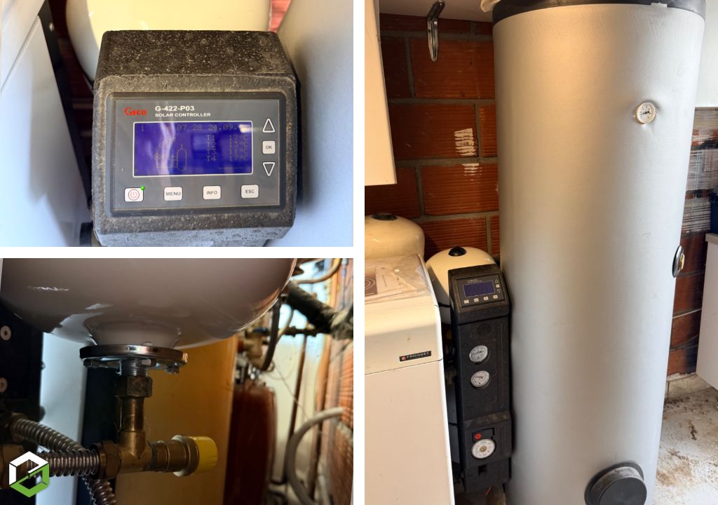 Réparation d’un chauffe eau solaire Geco