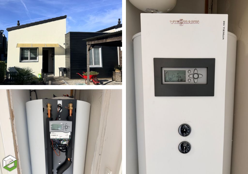 Remplacement d’un chauffe eau solaire Viessmann Vitocell 100