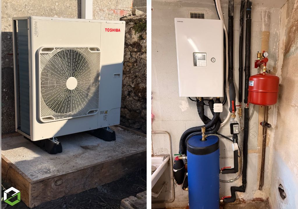 Pompe à chaleur air/eau Toshiba Estia 14 kW dans le Sud Gironde : adieu le fioul-Gironde (33)