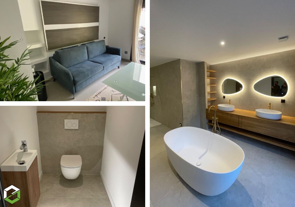 Rénovation complète d'une salle de bain 