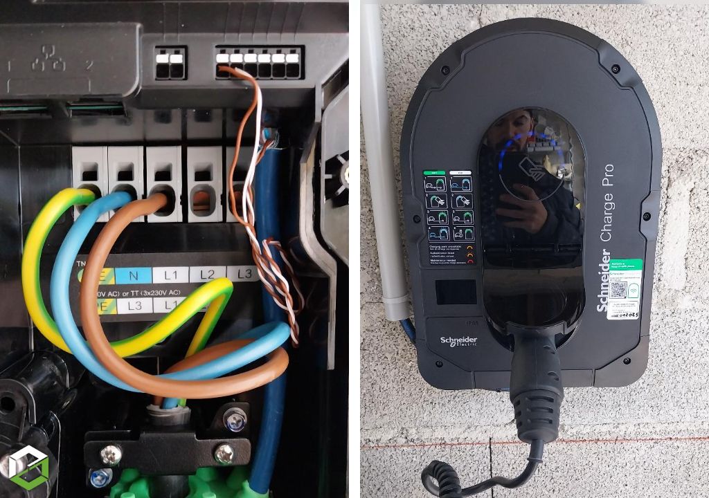 installation borne de Recharge pour véhicule électrique 