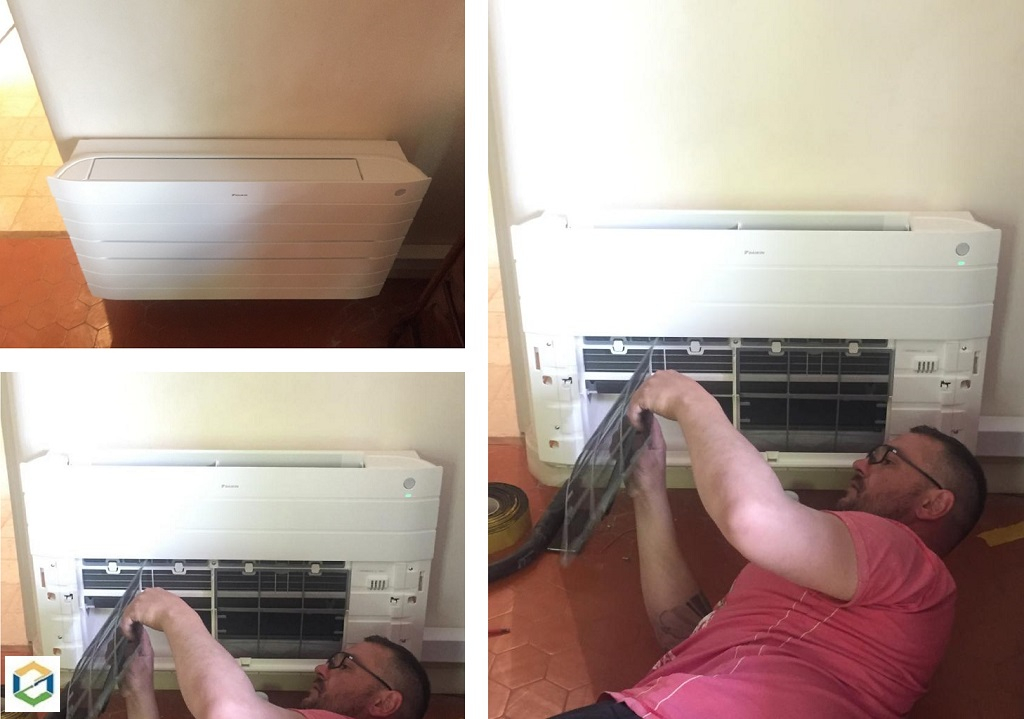 Consultez la chantier : installer une climatisation réversible daikin