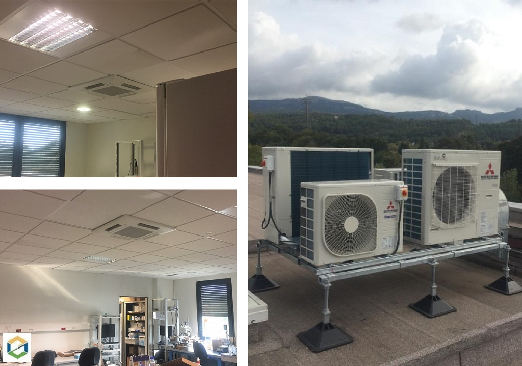 Consultez la chantier : installation de climatisations sur le campus universitaire georges charpak