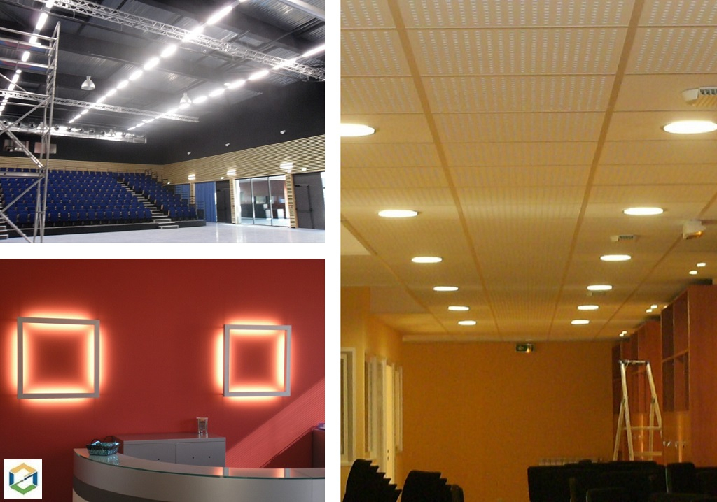 installation de luminaires tertiaire et industriel 