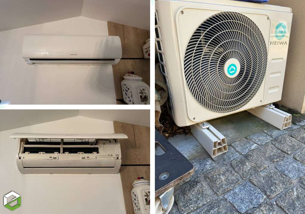 Installation climatiseur murale Heiwa