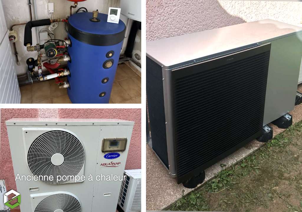 Remplacement d'une pompe à chaleur Carrier par une pompe à chaleur Daikin par une société RGE