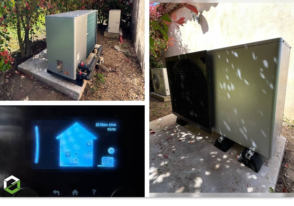 remplacement d'une pompe à chaleur aermec par une pompe à chaleur daikin