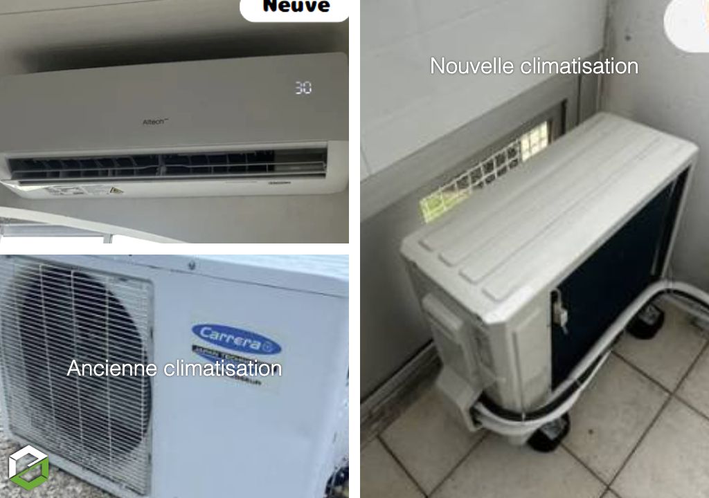 Consultez la chantier : remplacement d'un climatiseur carrera et pose d'une climatisation altech