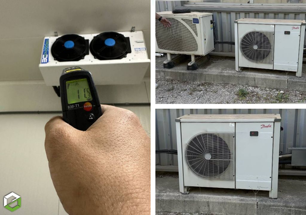 Entretien de deux chambres froides et reprise de l’écoulement d’un évaporateur