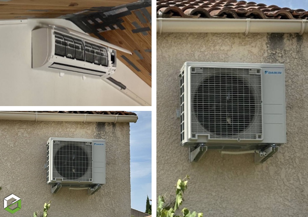 Consultez la chantier : installation d’un climatiseur daikin monosplit sensira