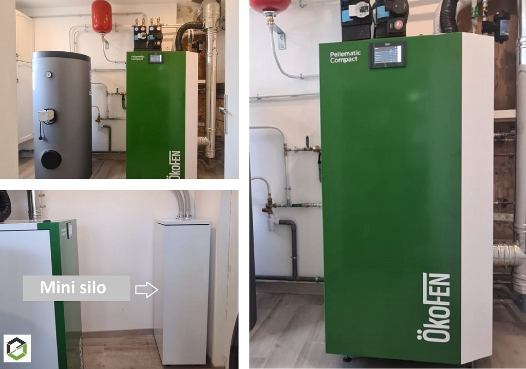 Consultez la chantier : installation chaudière à granulés bois okofen