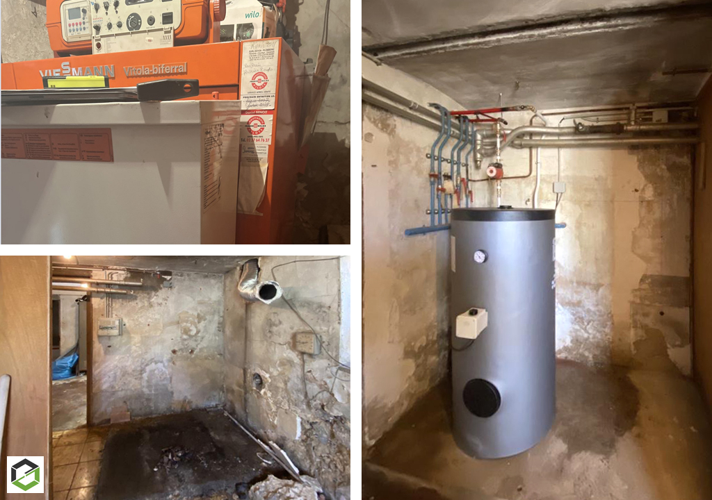 Consultez la chantier : installation chaudière à granulés bois ökofen