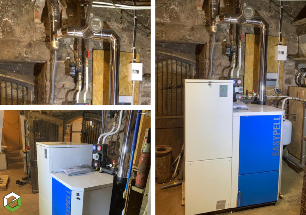 Consultez la chantier : installation chaudiere à granules easypell - travaux de chauffage
