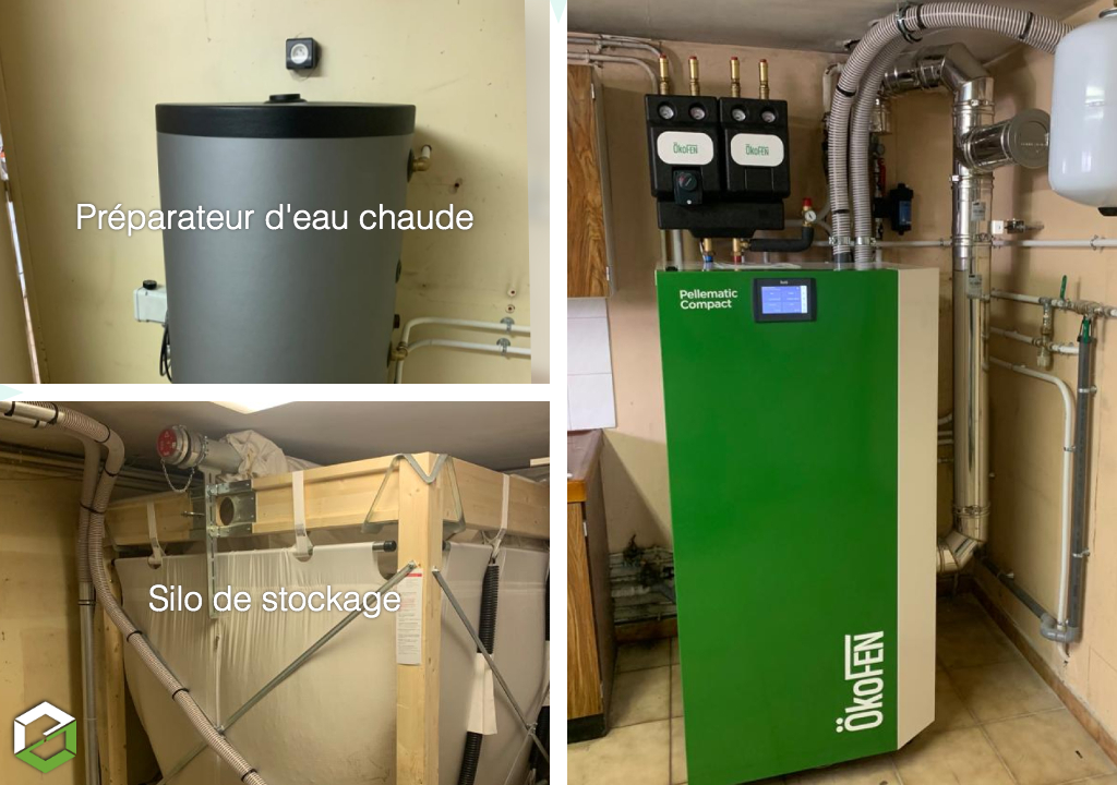 installation d'une chaudiere à granules bois Ökofen