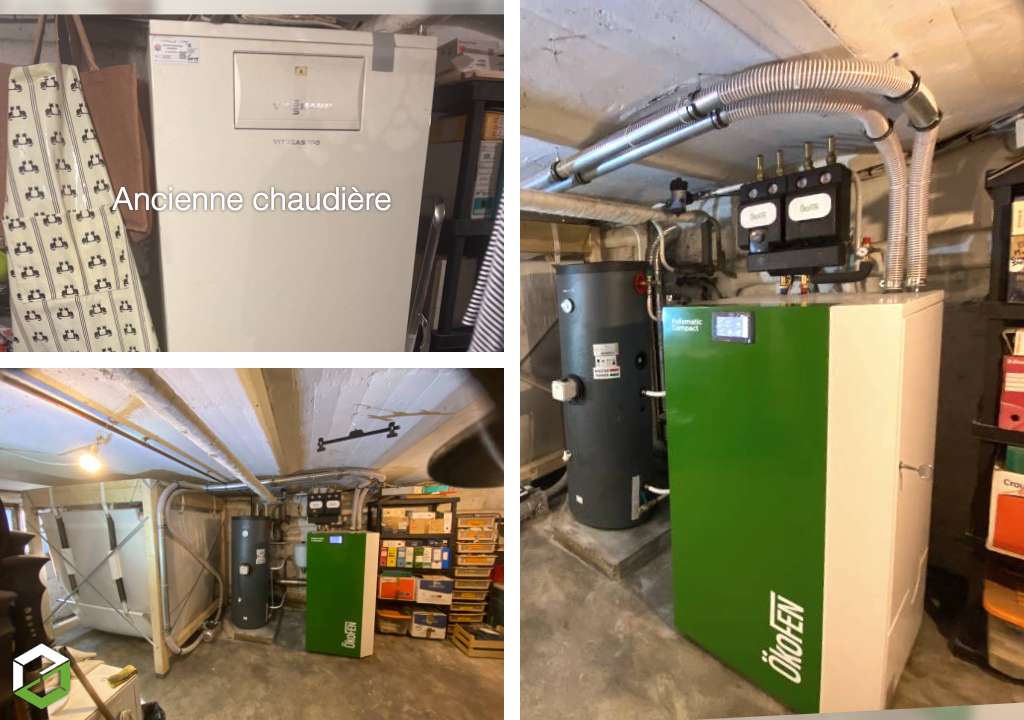 Consultez la chantier : installation chaudière à granulés bois ökofen rge qualibois