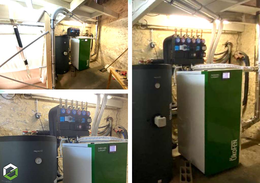 Consultez la chantier : installation chaudiere a granules bois okofen 18 kw - rge qualibois