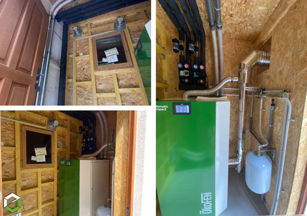 Consultez la chantier : installation chaudiere a granules de bois Ökofen 16 kw - rge qualibois