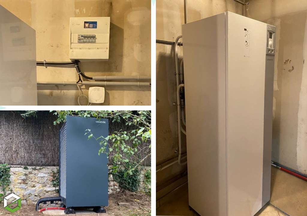 Consultez la chantier : installation pompe à chaleur atlantic xtra m 12kw moyenne temperature entreprise rge qualipac