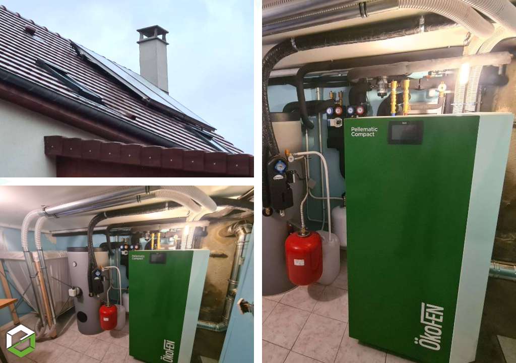 travaux de chauffage - granules - cesi - installation chaudière Ökofen pellematic compact 10 kw