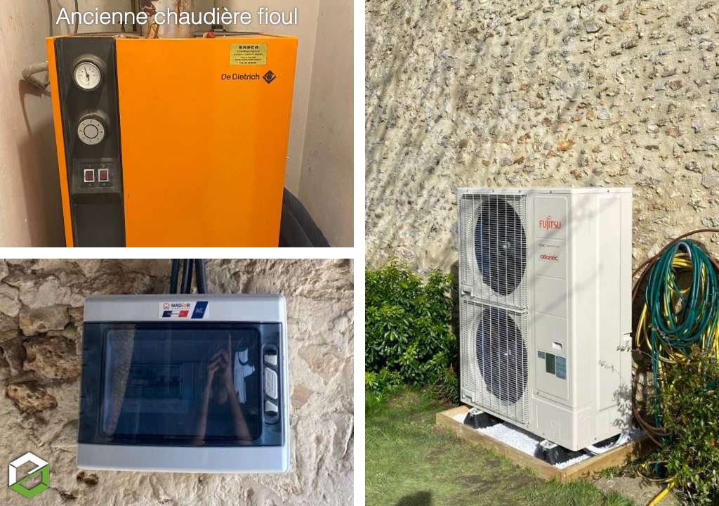 INSTALLATION POMPE À CHALEUR (PAC) ATLANTIC  type ALFEA EXCELLIA HP DUOAI16 - ENTREPRISE RGE QUALIPAC