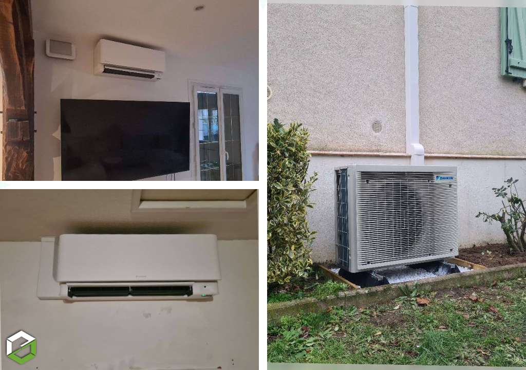 Consultez la chantier : installation d'une climatisation daikin
