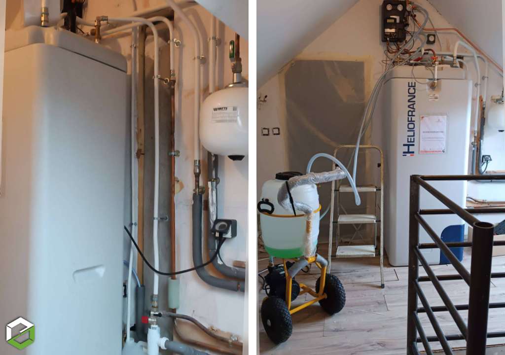 Installation d'un chauffe eau solaire individuel heliofrance