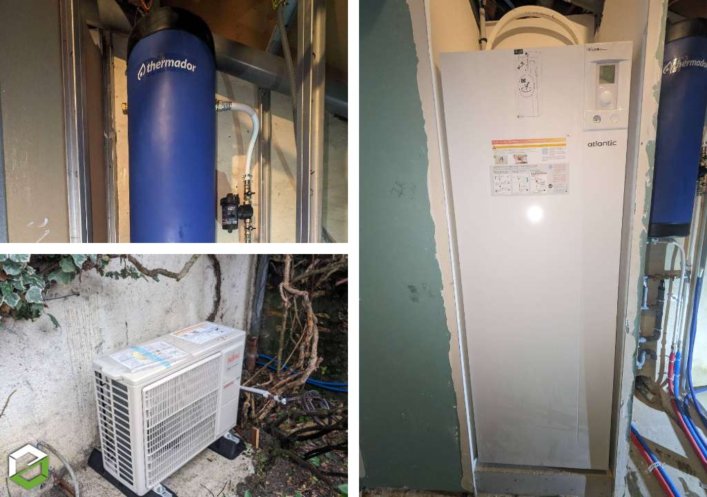 installation d'une pompe à chaleur air eau atlantic alfea extensa duo ai5 rge qualipac