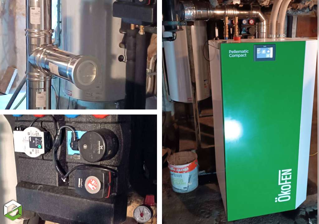 Consultez la chantier : chaudière à granulés de bois okofen compact pellematic 16 kw rge qualibois