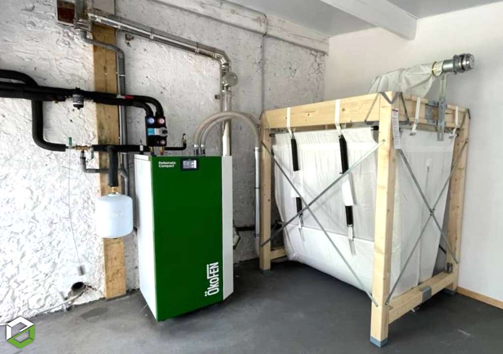 installation chaudière à granulés de bois okofen pellematic compact 18 kw
