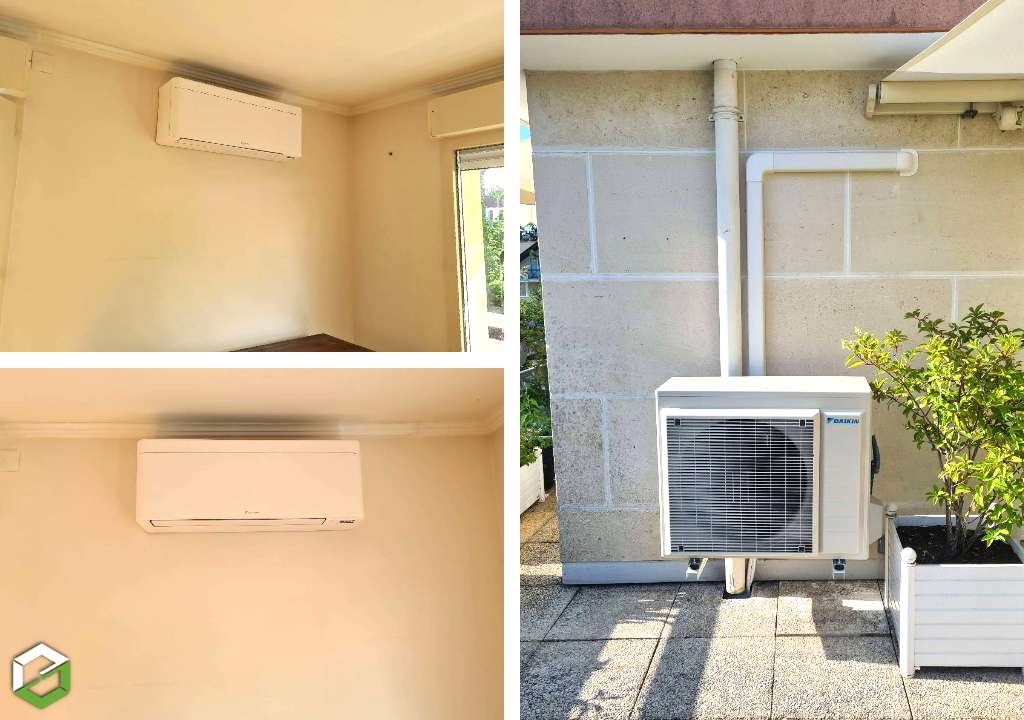 Consultez la chantier : travaux de chauffage - climatisation de marque daikin - entreprise rge qualipac