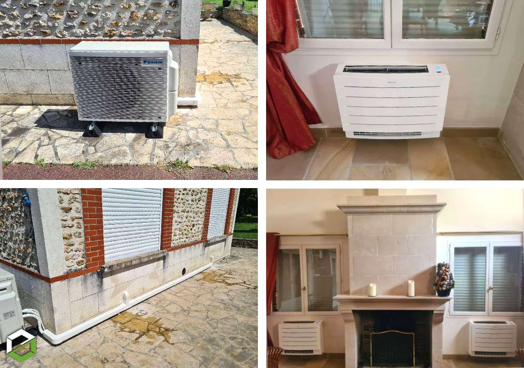 Consultez la chantier : travaux de chauffage - climatisation de marque daikin - entreprise rge qualipac