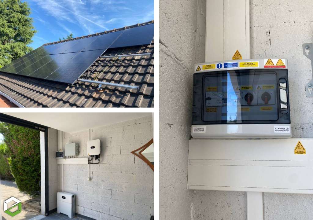 travaux photovoltaïques huawei 6 kwc + batterie / panneaux 425 kw dualsun 2