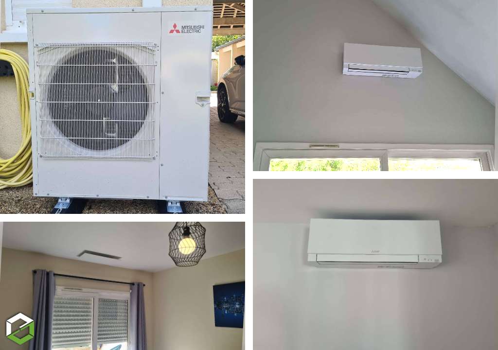 Consultez la chantier : travaux de chauffage climatisation gainable split mitsubishi