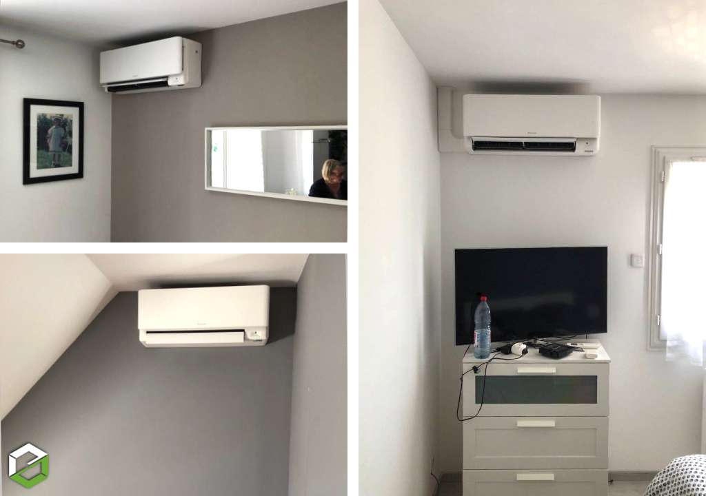 Consultez la chantier : pompe à chaleur (pac) air/air - climatisation 3 unités intérieures daikin