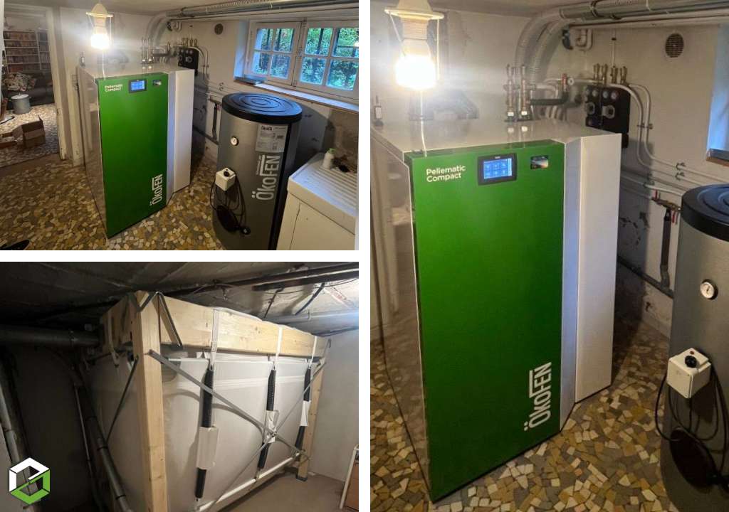 fourniture et installation d'une chaudière de marque okofen type pellematic compact - 25 kw