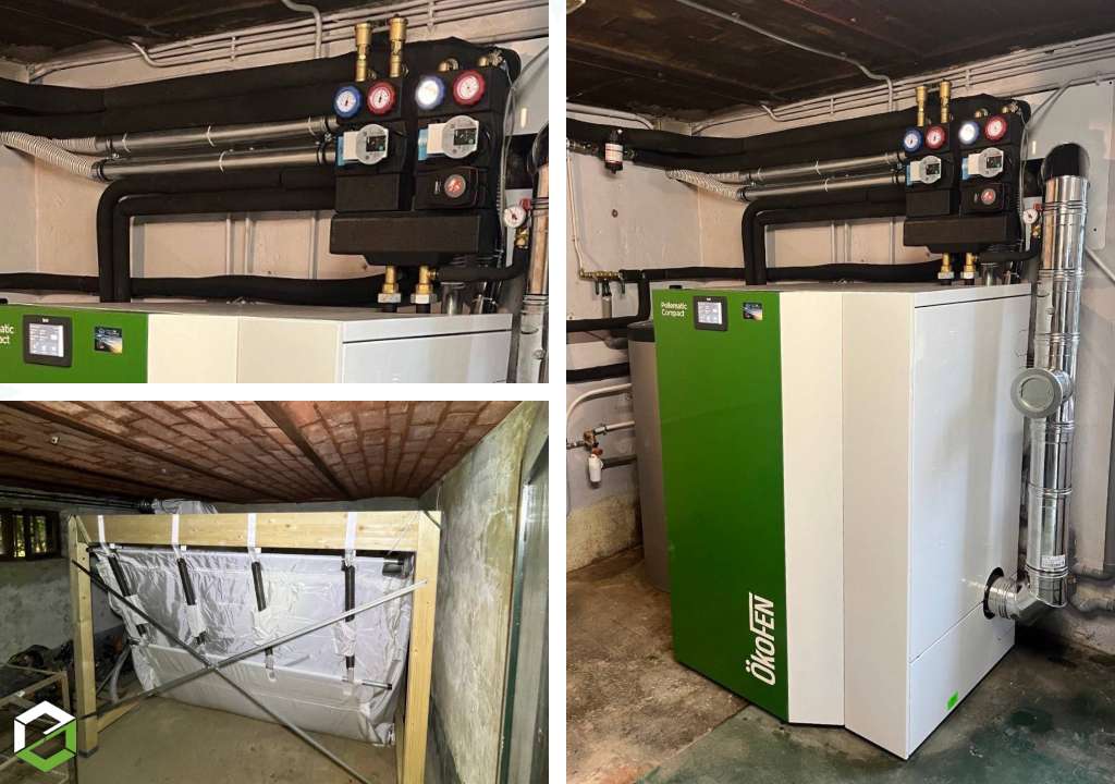 installation chaudière à granulés de bois de marque okofen 22kw