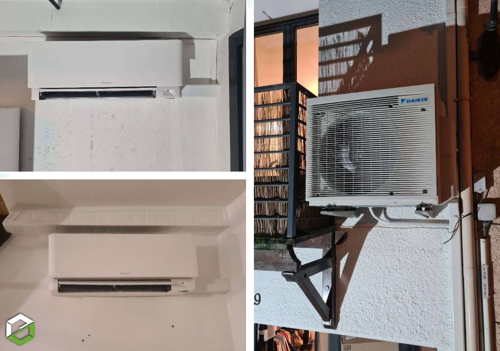travaux de chauffage - climatisation daikin 3 splits pompe a chaleur air/air