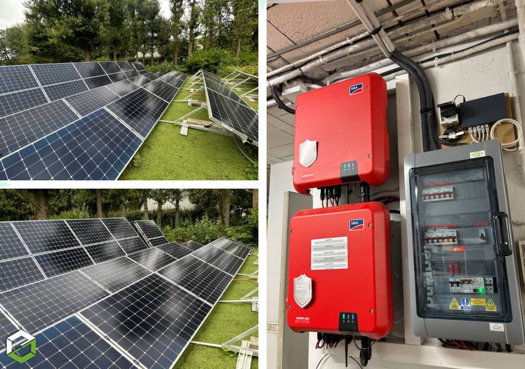 depose repose remise en service pose de batteries d'une installation photovoltaique