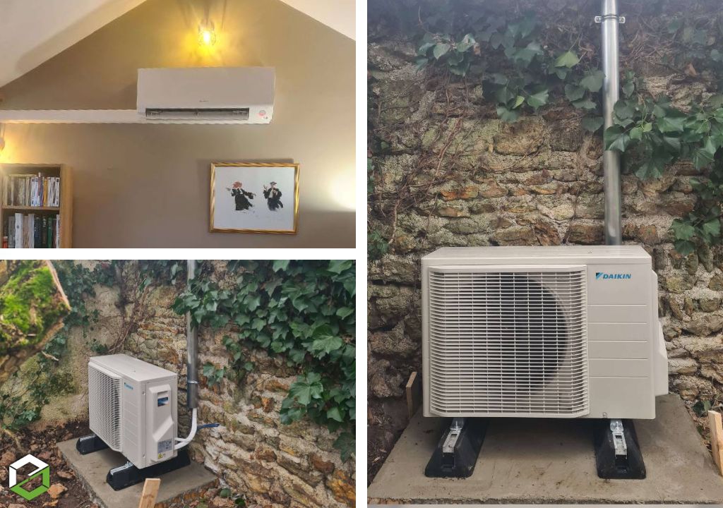 travaux de chauffage installation d'une climatisation daikin perfera 3 5 kw