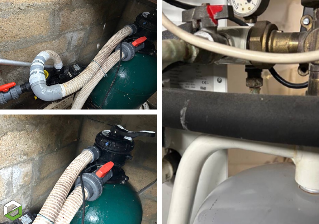 travaux de réparation et de reprise des installations ! 
