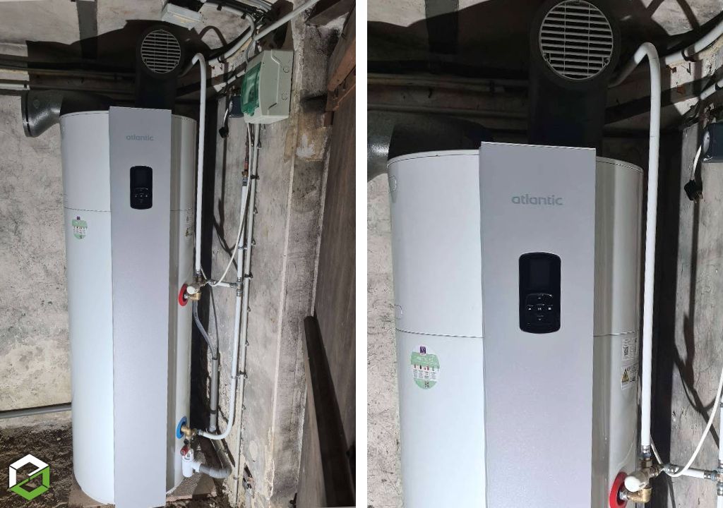 installation d’un chauffe-eau thermodynamique atlantic calypso 200l
