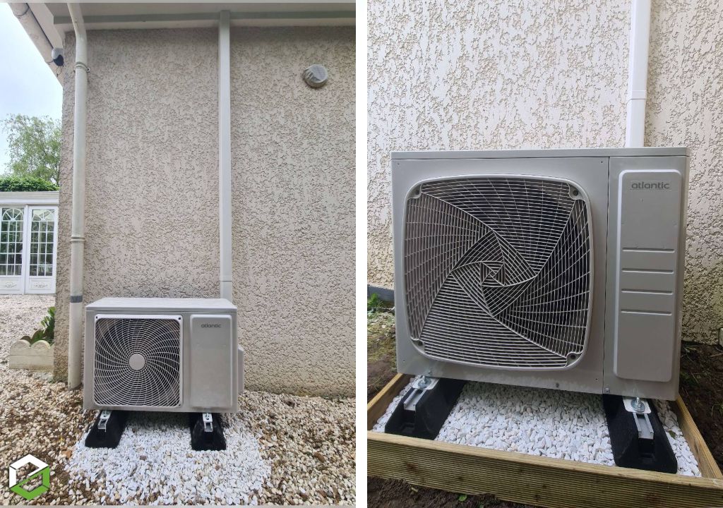 Consultez la chantier : installation complète chauffage & climatisation avec une climatisation réversible 