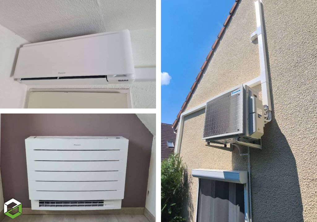 Consultez la chantier : nouvelle installation de climatisation réversible daikin – confort haute performance