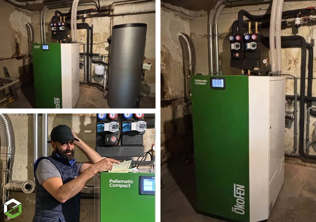 travaux de chauffage - installateur de chaudière à granulés de bois okofen pellematic 16kw