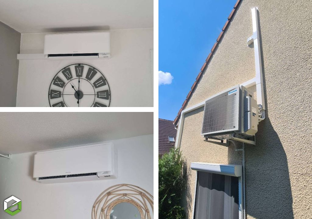 installation d’une climatisation daikin perfera 4 splits