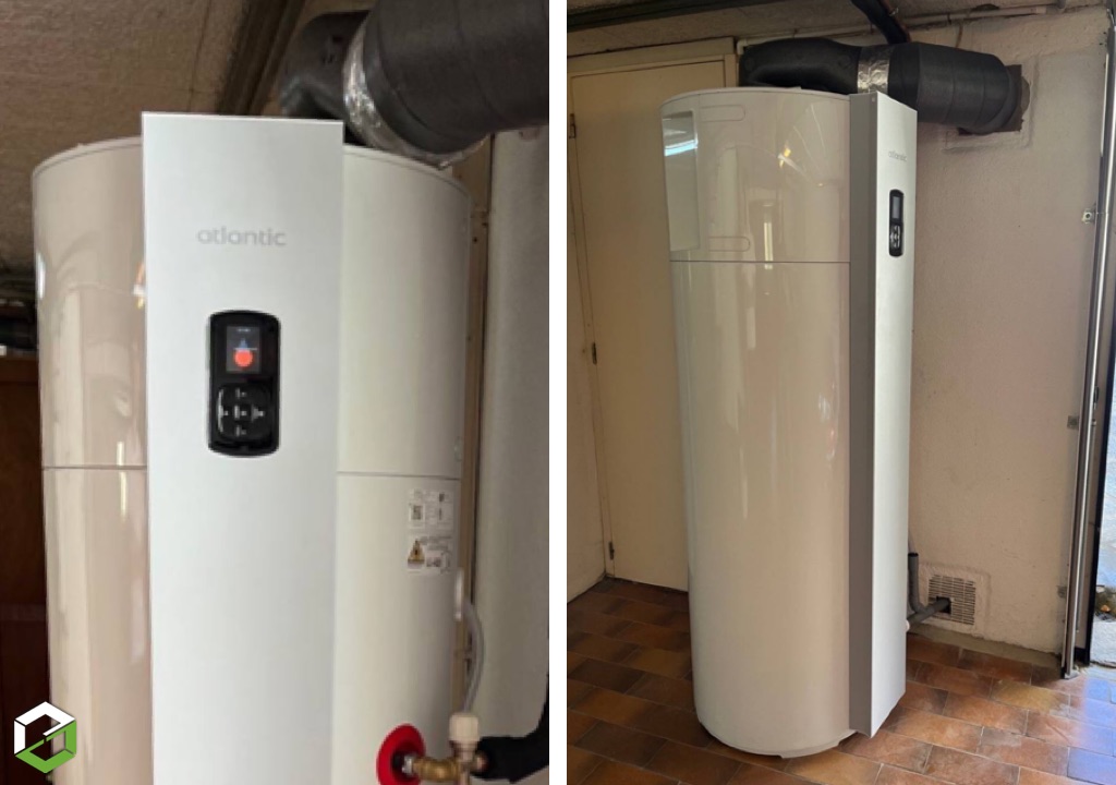 Consultez la chantier : installation ballon d’eau chaude thermodynamique atlantic calypso