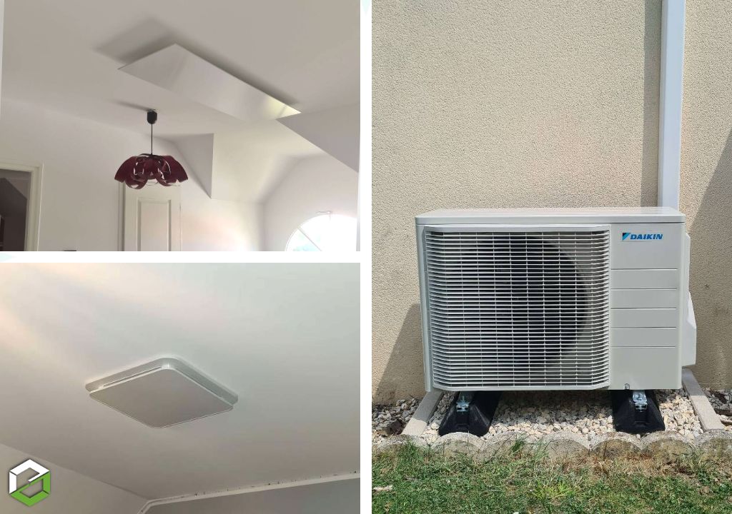 Consultez la chantier : installation climatisation gainable daikin