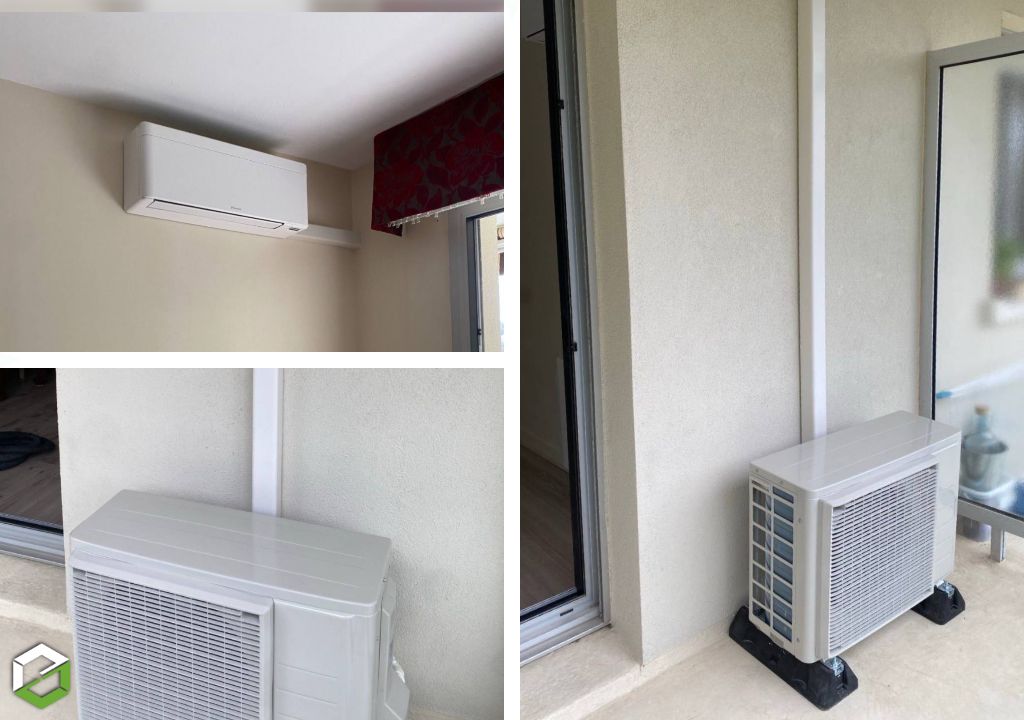 installation d’une climatisation daikin stylish 2 kw