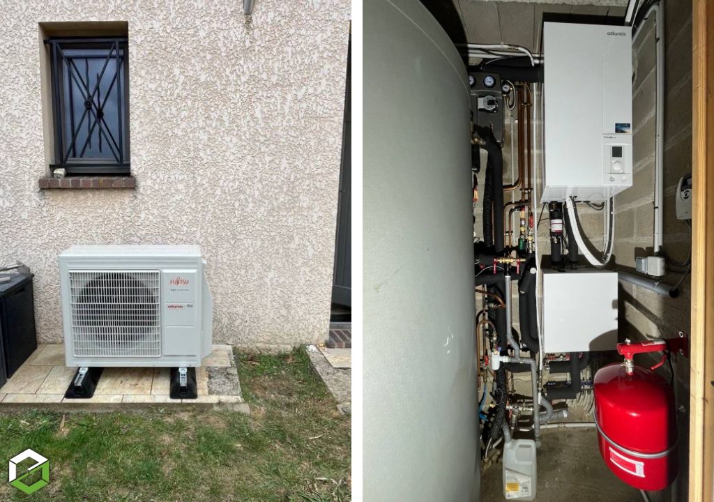 installation d’une pompe à chaleur air/eau atlantic alfea extensa ai8